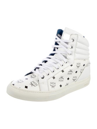 MCM Leather Printed Sneakers