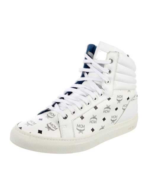 MCM Leather Printed Sneakers