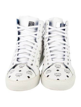 MCM Leather Printed Sneakers