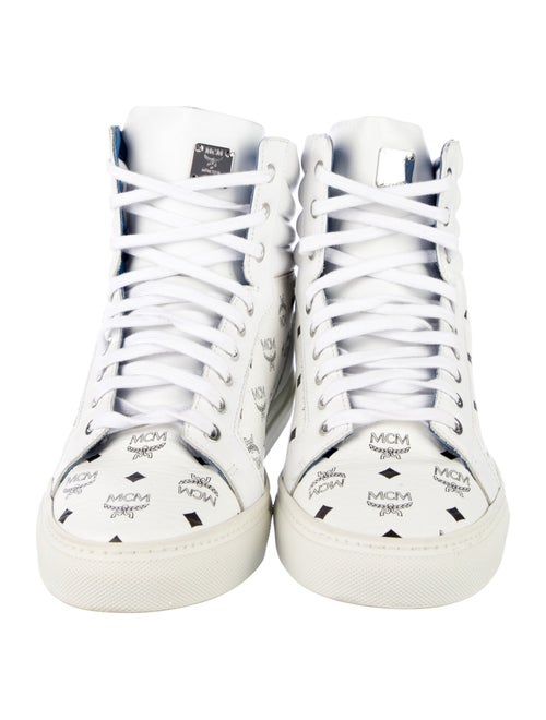 MCM Leather Printed Sneakers