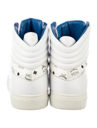 MCM Leather Printed Sneakers