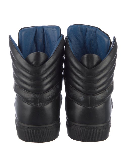 MCM Monogram Pattern Leather Sneakers