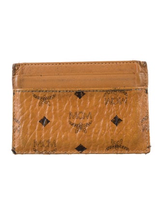 MCM Monogram Pattern Leather Card Holder