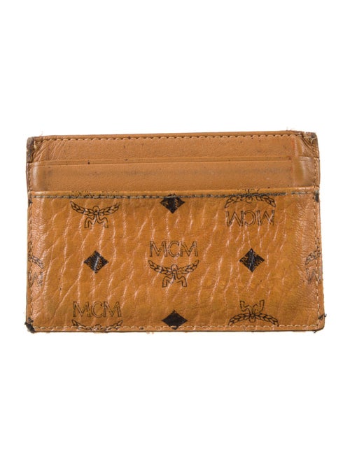 MCM Monogram Pattern Leather Card Holder