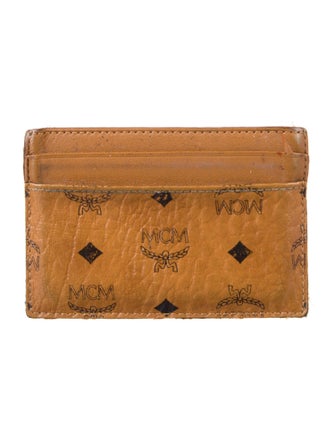 MCM Monogram Pattern Leather Card Holder