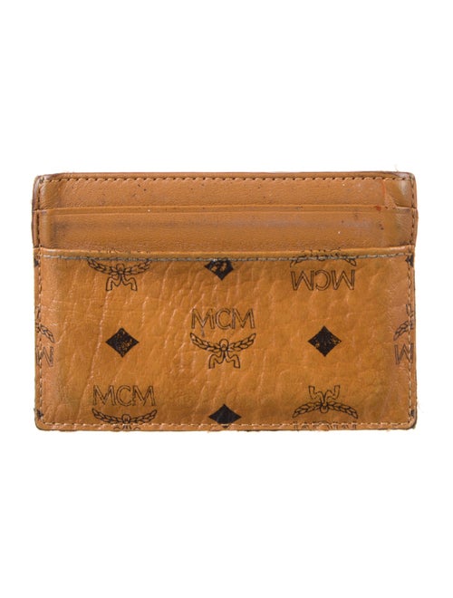 MCM Monogram Pattern Leather Card Holder