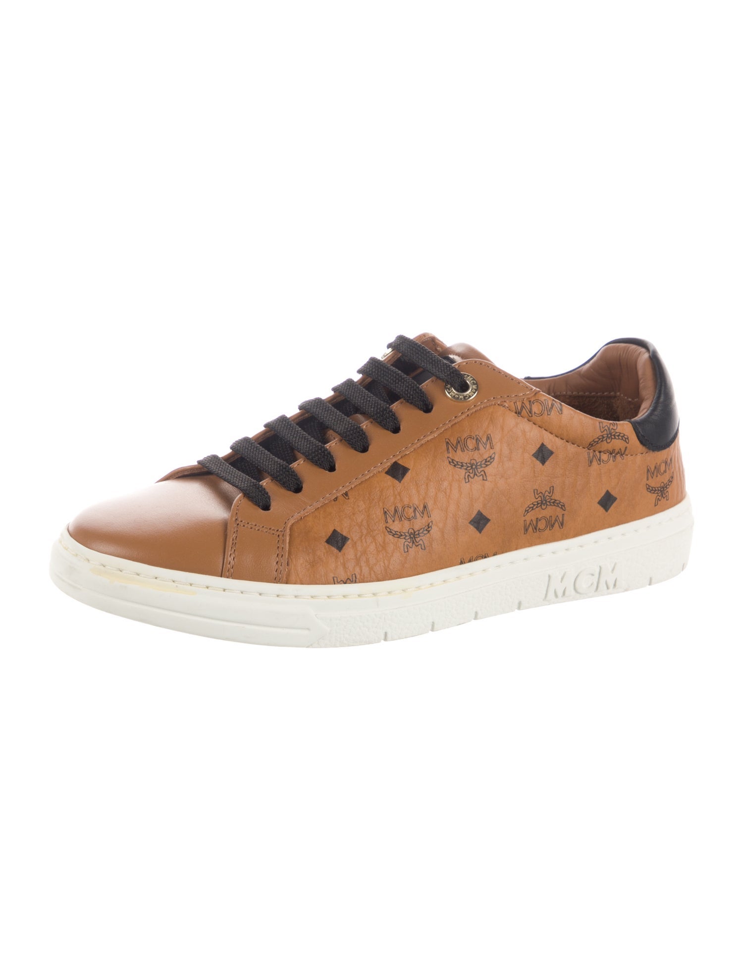 MCM Leather Printed Sneakers