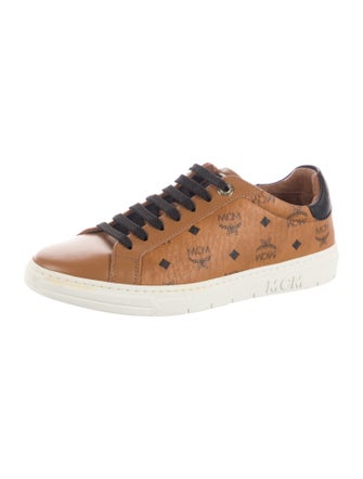 MCM Leather Printed Sneakers