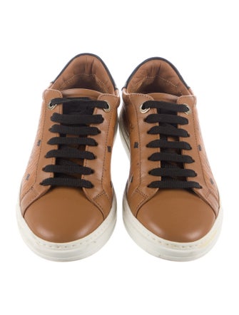 MCM Leather Printed Sneakers