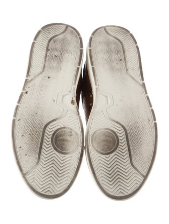 MCM Leather Printed Sneakers