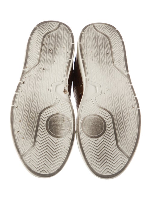 MCM Leather Printed Sneakers