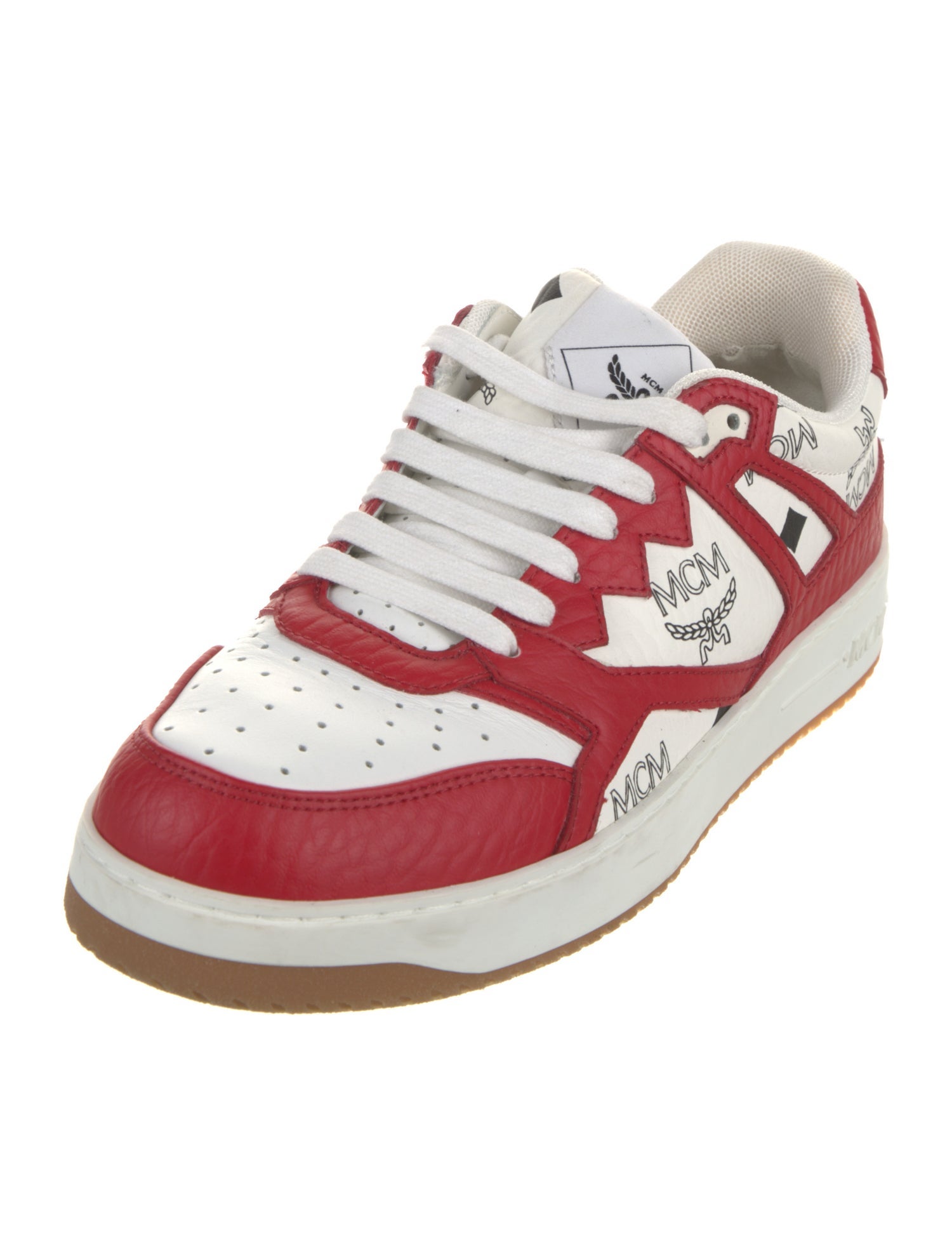 MCM Leather Printed Sneakers