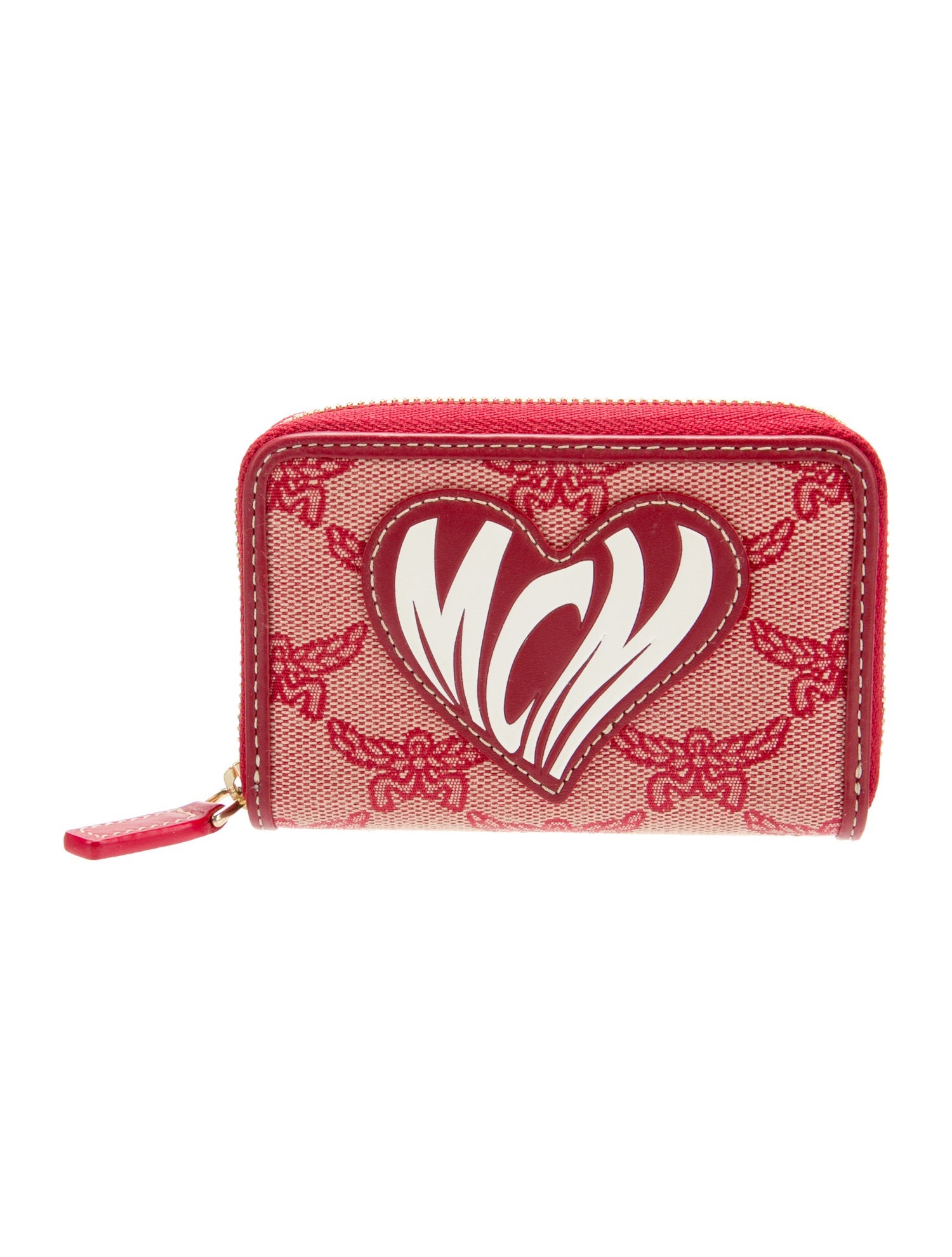 MCM Canvas Printed Wallet w/ Tags