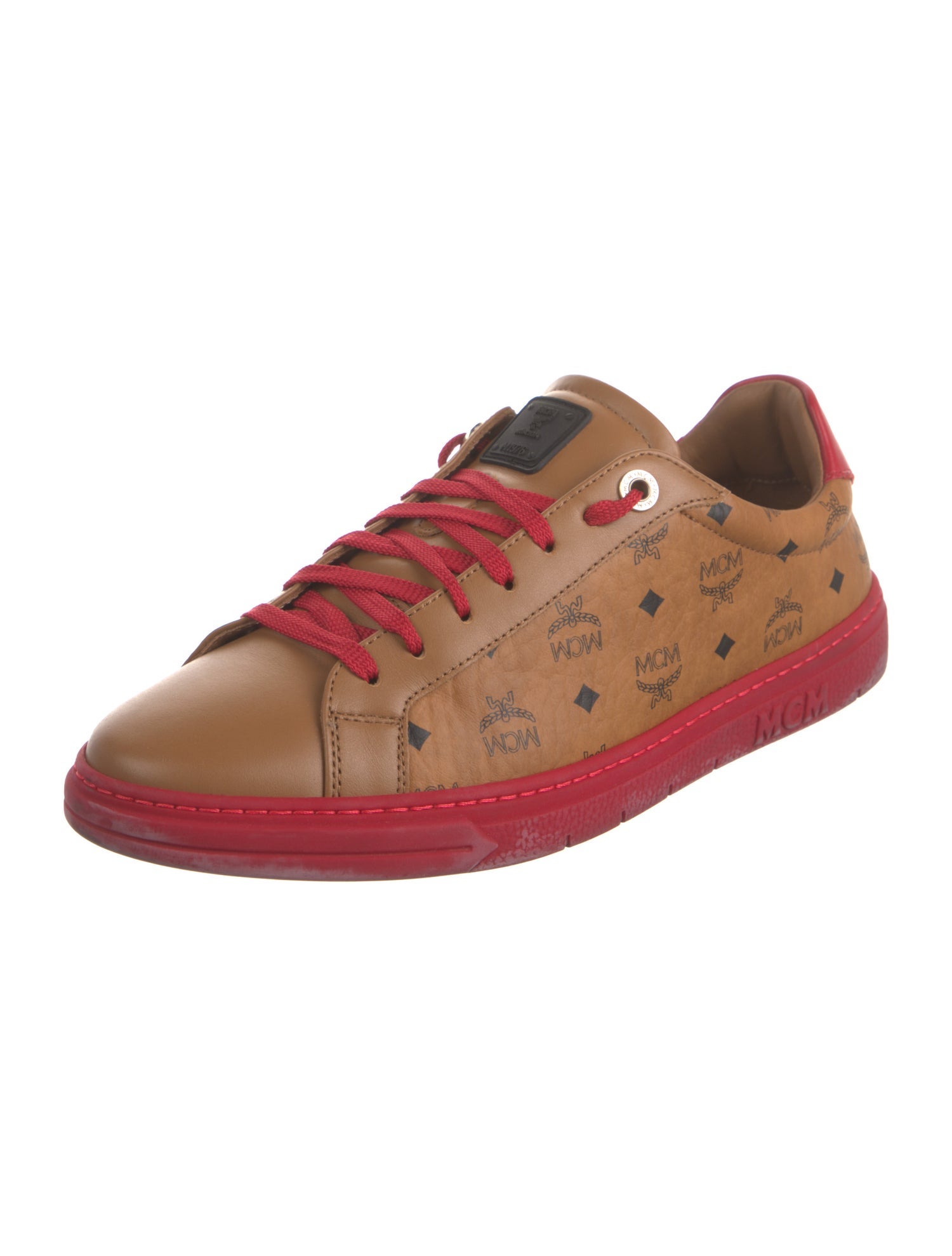 MCM Leather Printed Sneakers