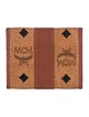 MCM Monogram Pattern Leather Compact Wallet