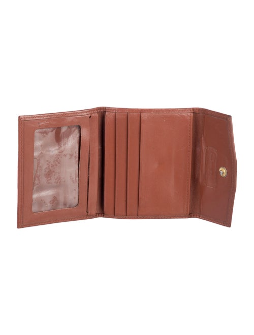 MCM Monogram Pattern Leather Compact Wallet