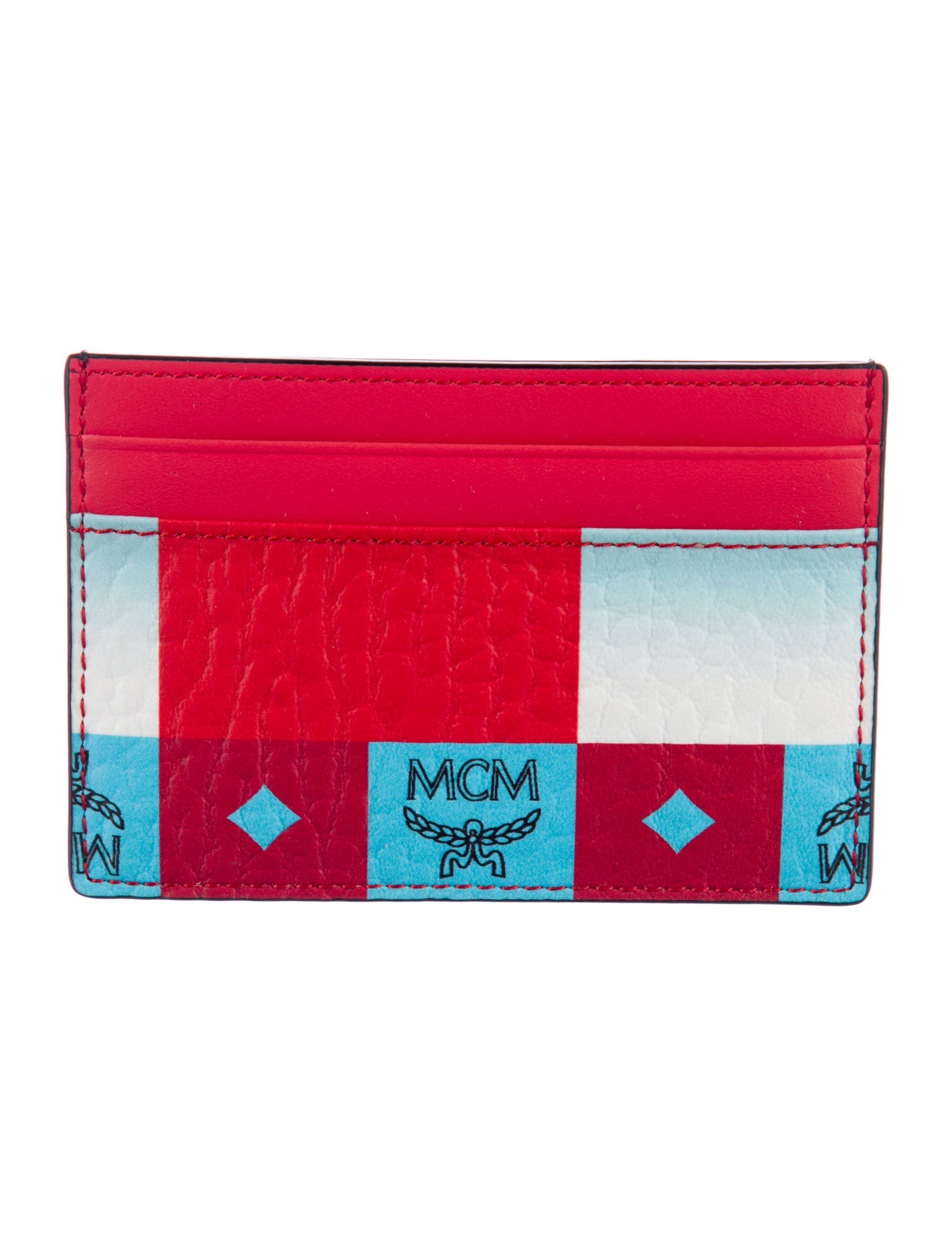 MCM Leather Printed Card Holder w/ Tags