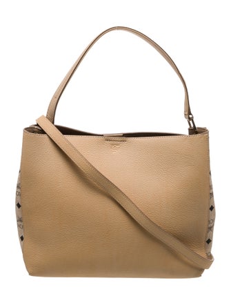 MCM Leather Top Handle Bag