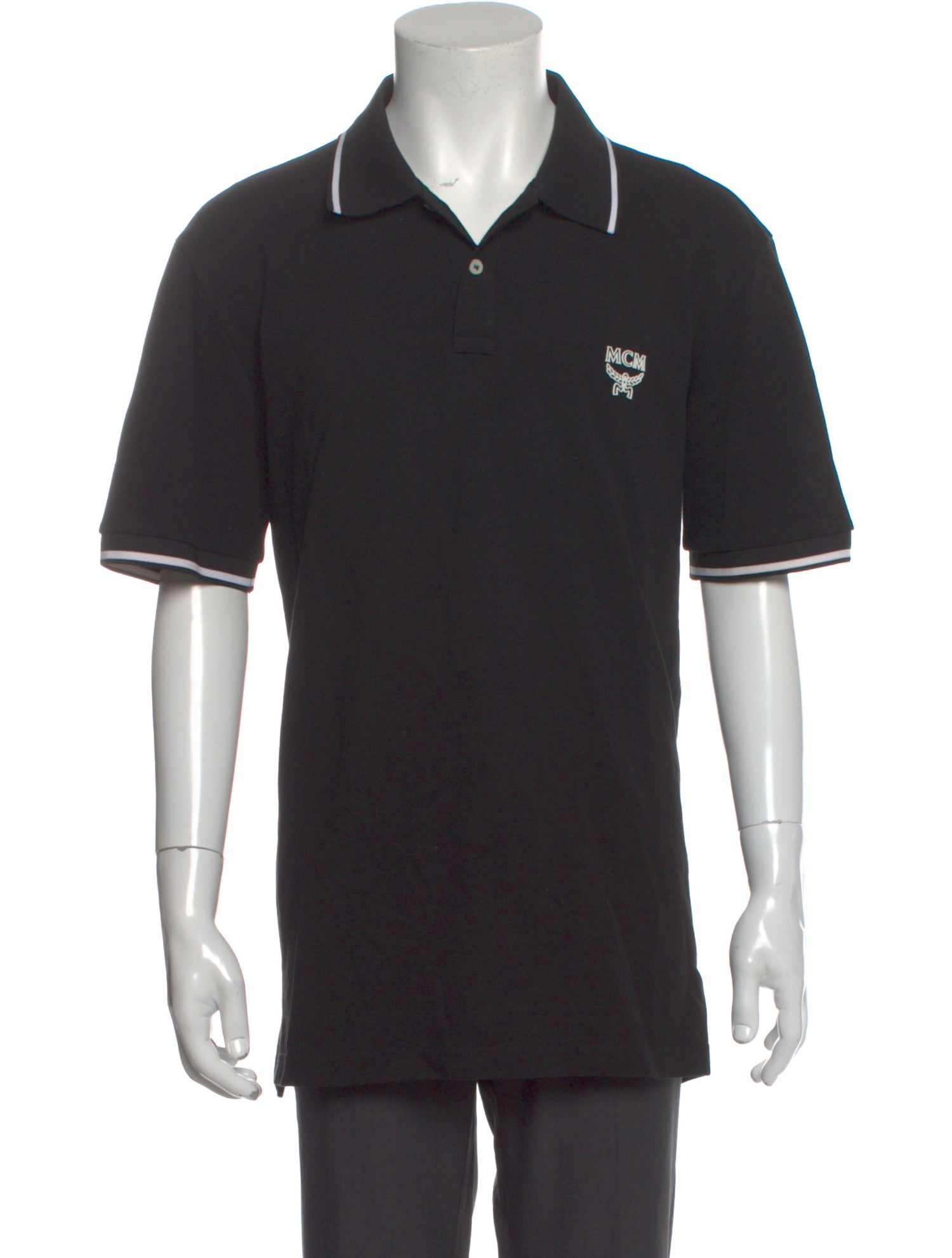 MCM Collar Short Sleeve Polo Shirt
