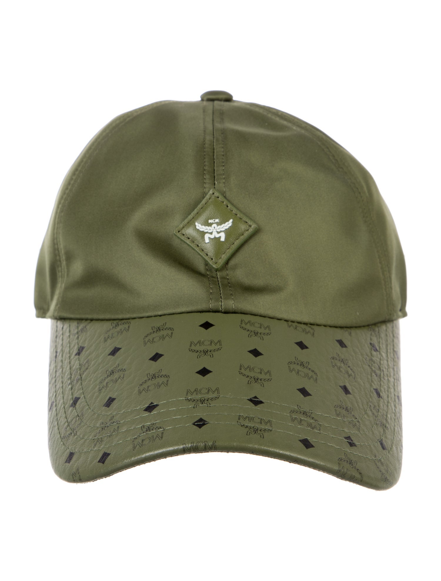 MCM Leather-Trimmed Visetos Baseball Cap w/Tags