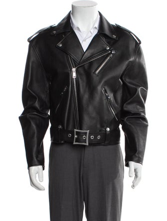 MCM Lamb Leather Moto Jacket