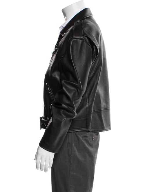 MCM Lamb Leather Moto Jacket