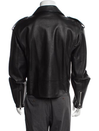 MCM Lamb Leather Moto Jacket