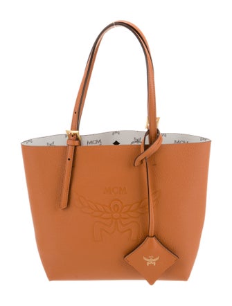 MCM Embossed Leather Himmel Shopper Mini