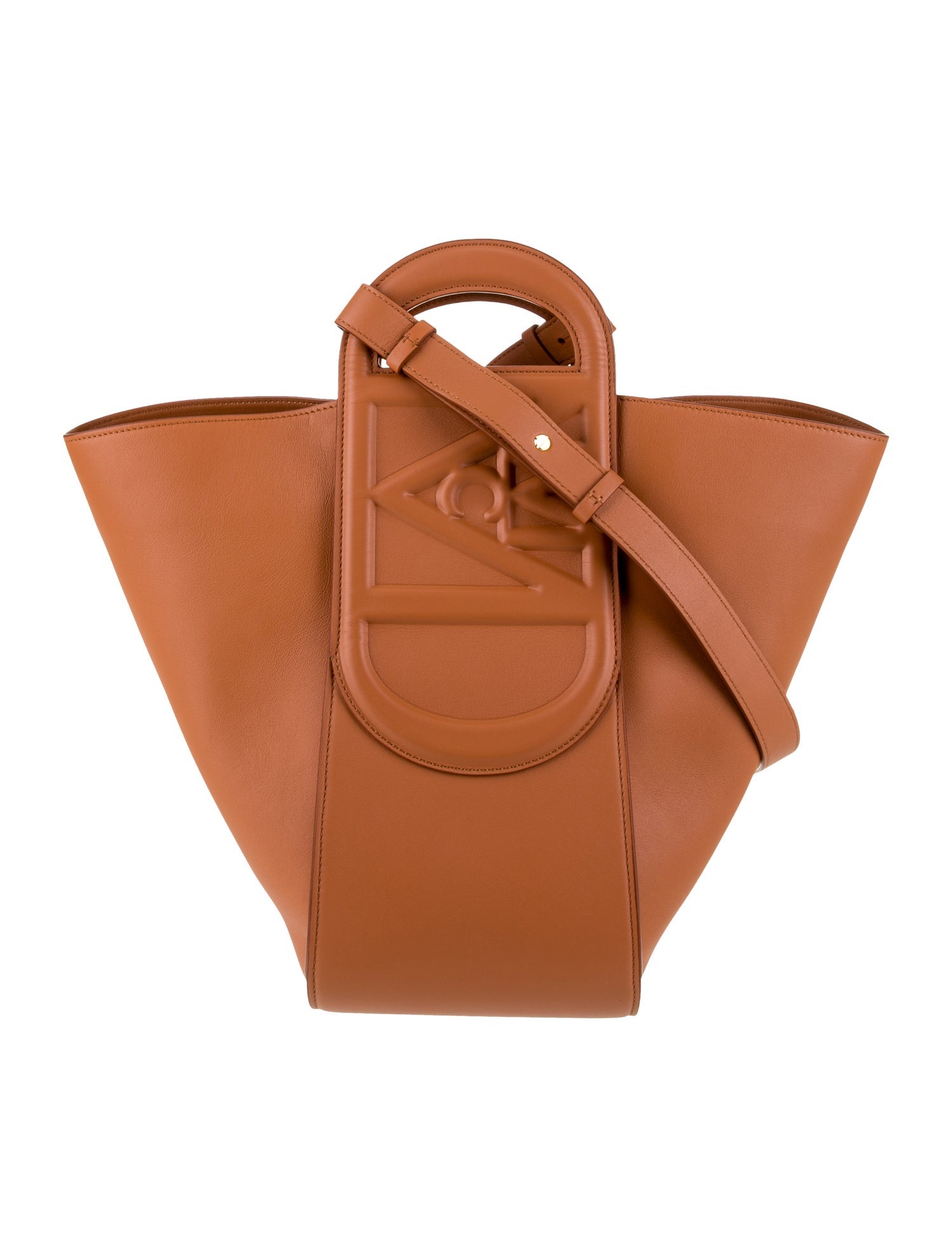 MCM Leather Top Handle Bag