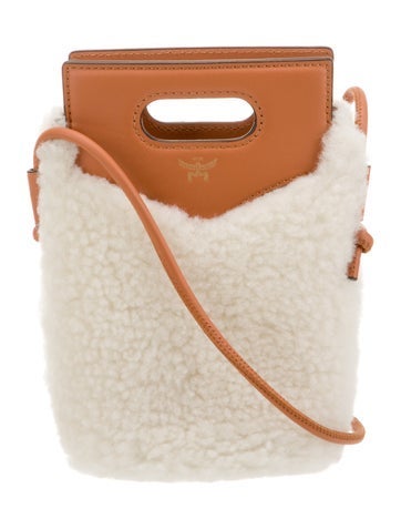 MCM Crossbody Bags Shearling Diamond