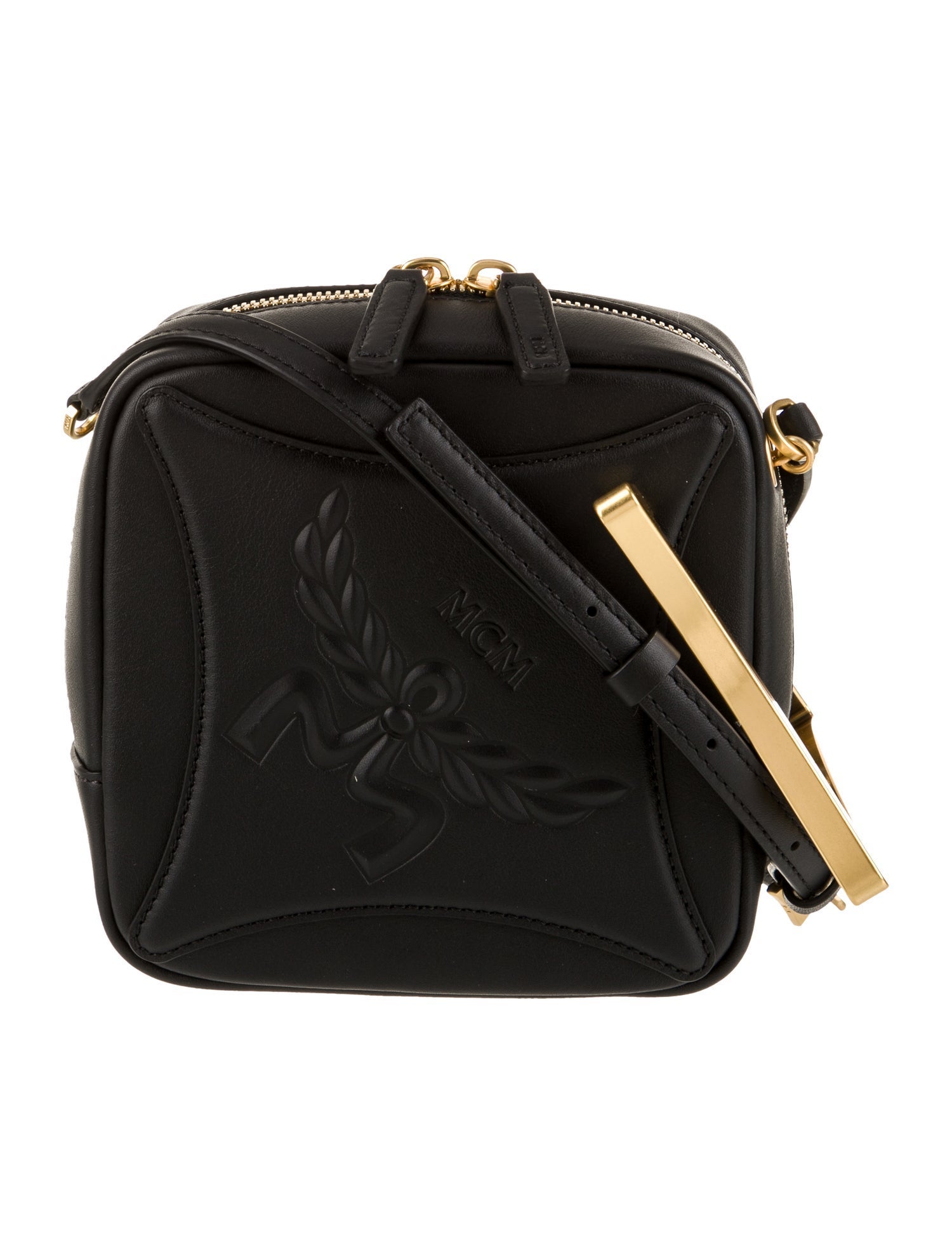 MCM Leather Top Handle Bag