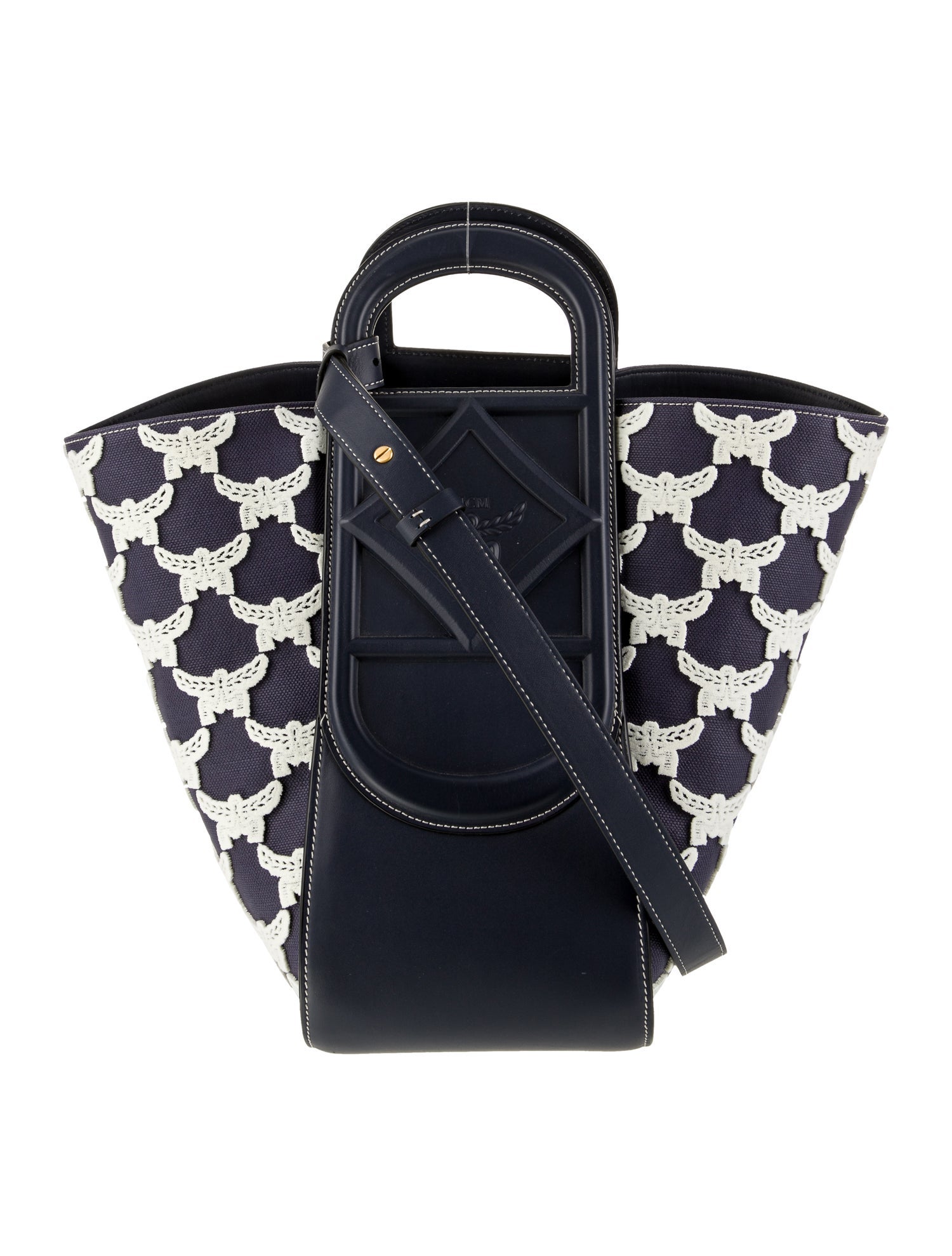 MCM Visetos Crossbody Bag Large