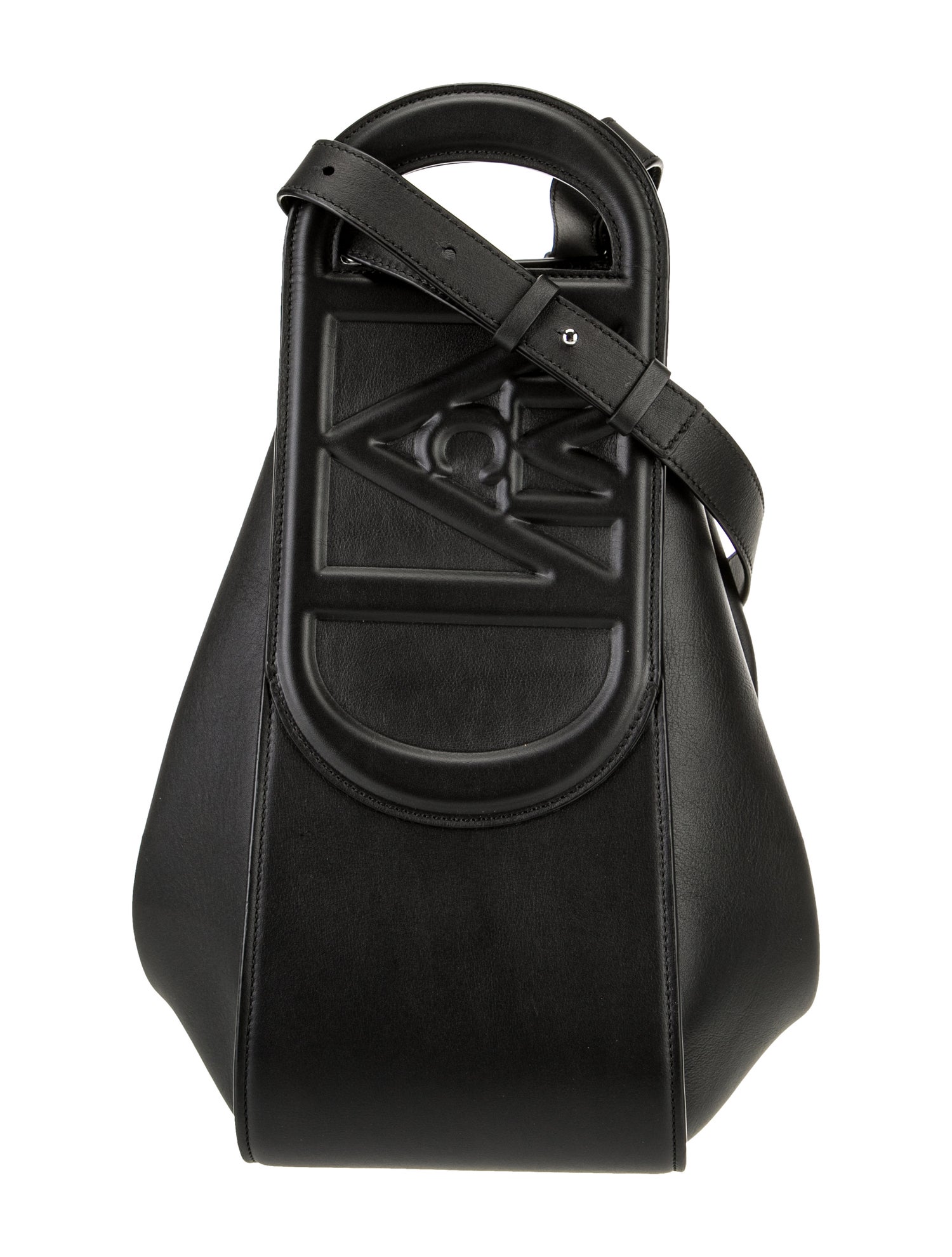 MCM Leather Top Handle Bag