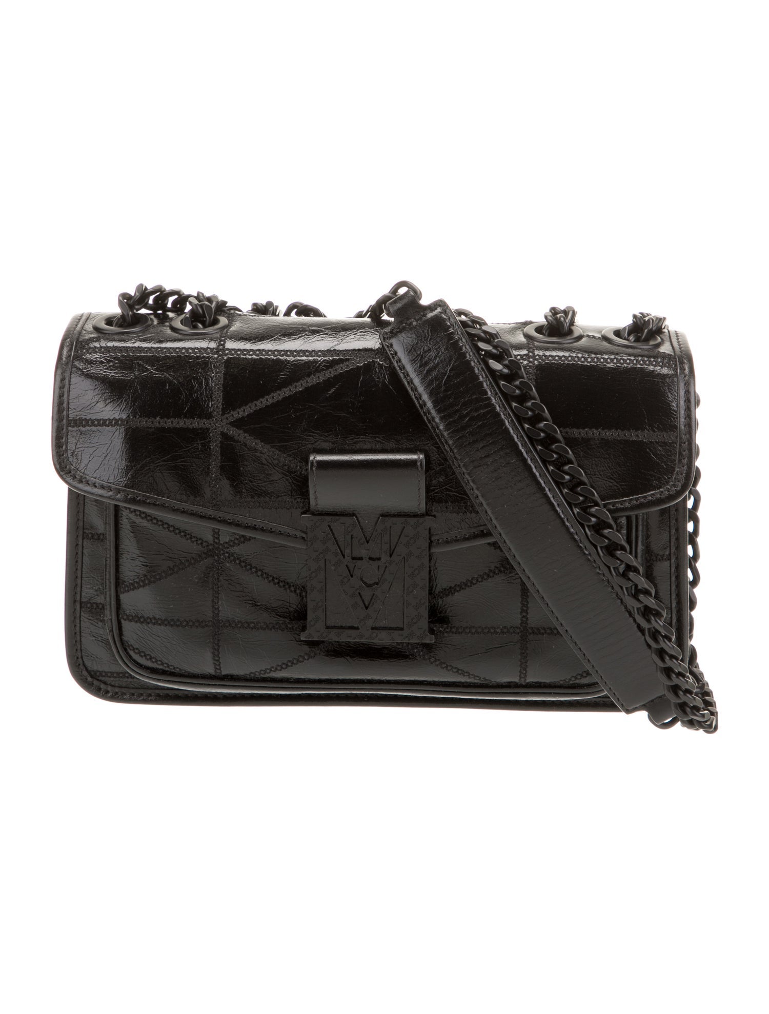 MCM Patent Leather Crossbody Bag