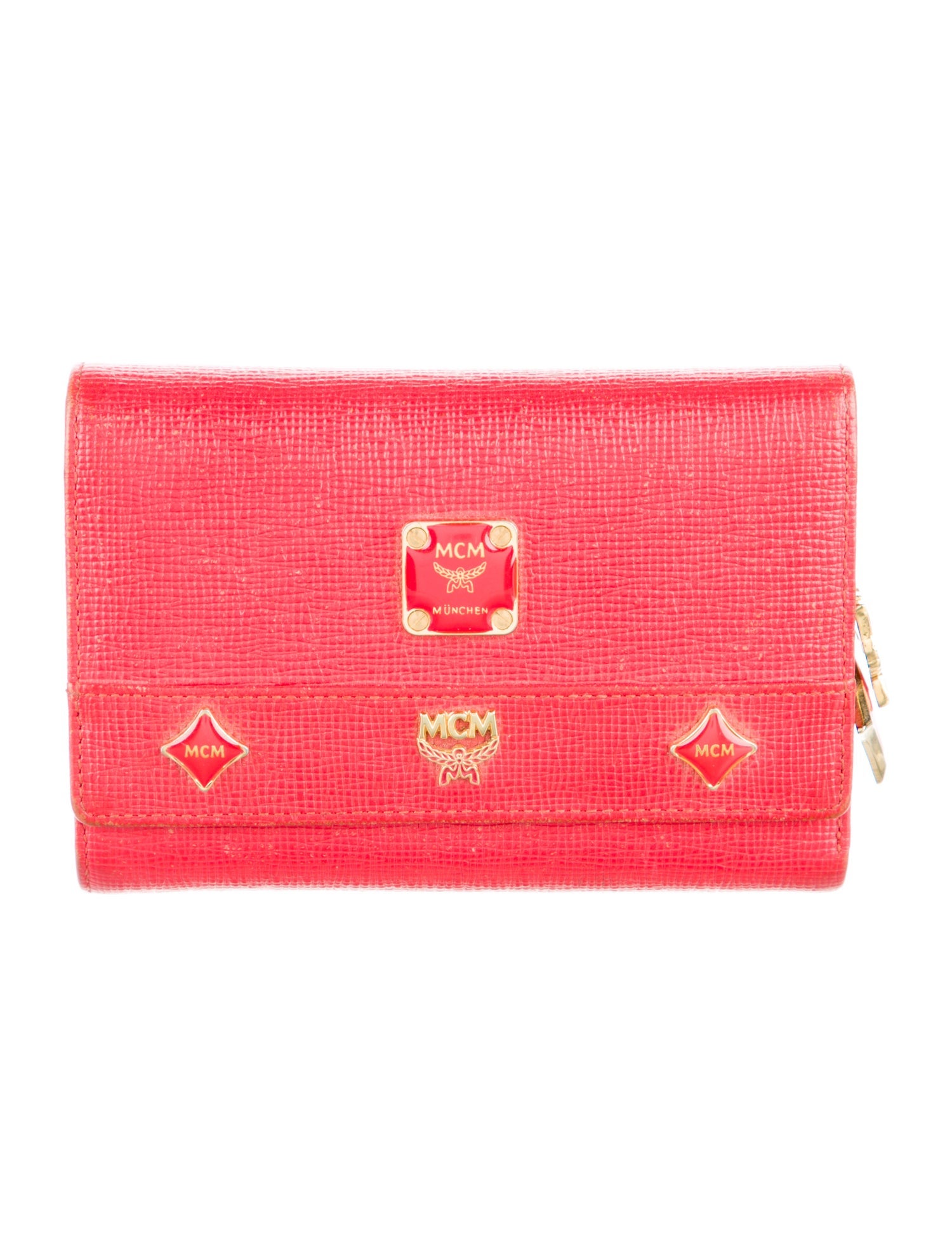 MCM Leather Trifold Wallet