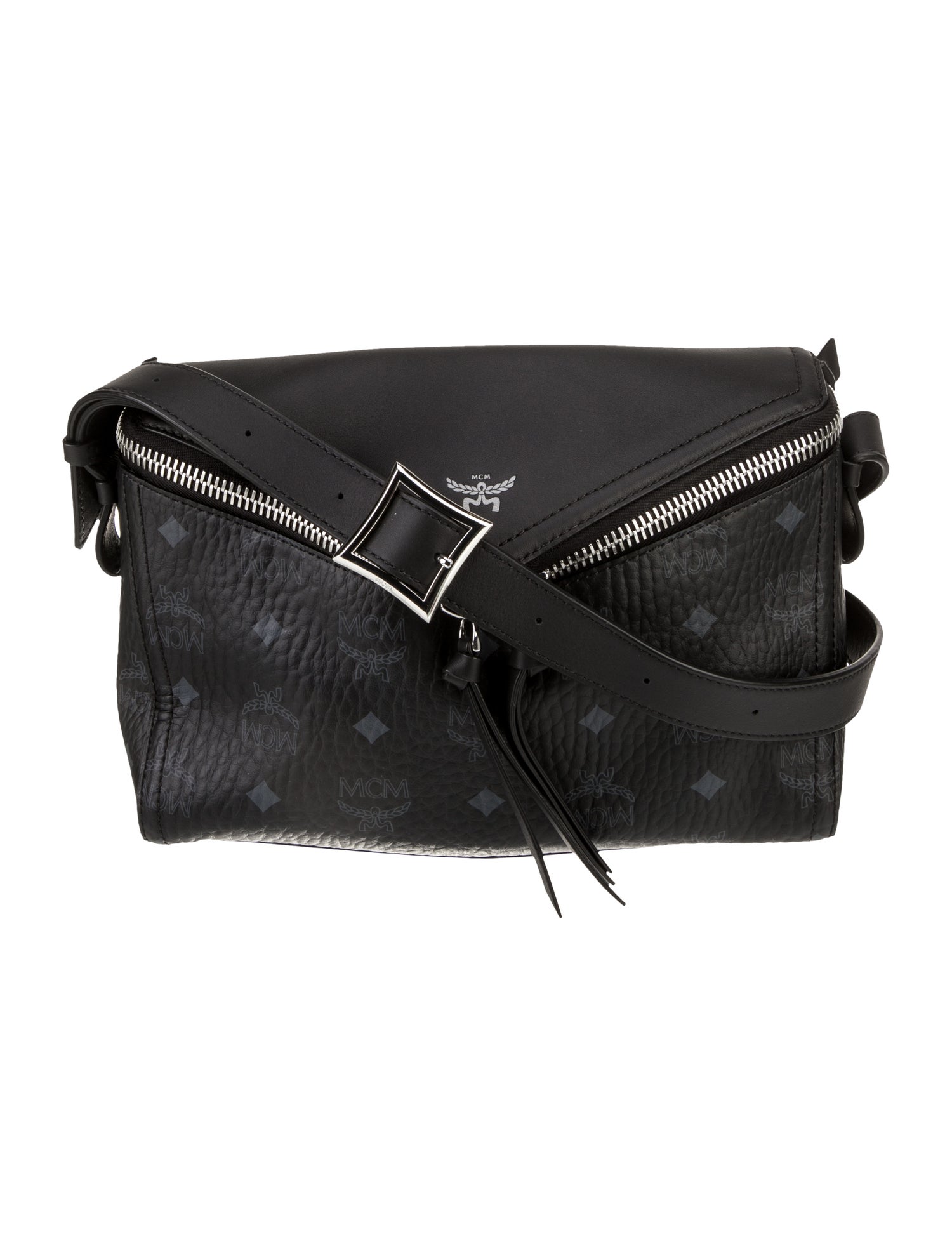 MCM Leather Messenger Bag