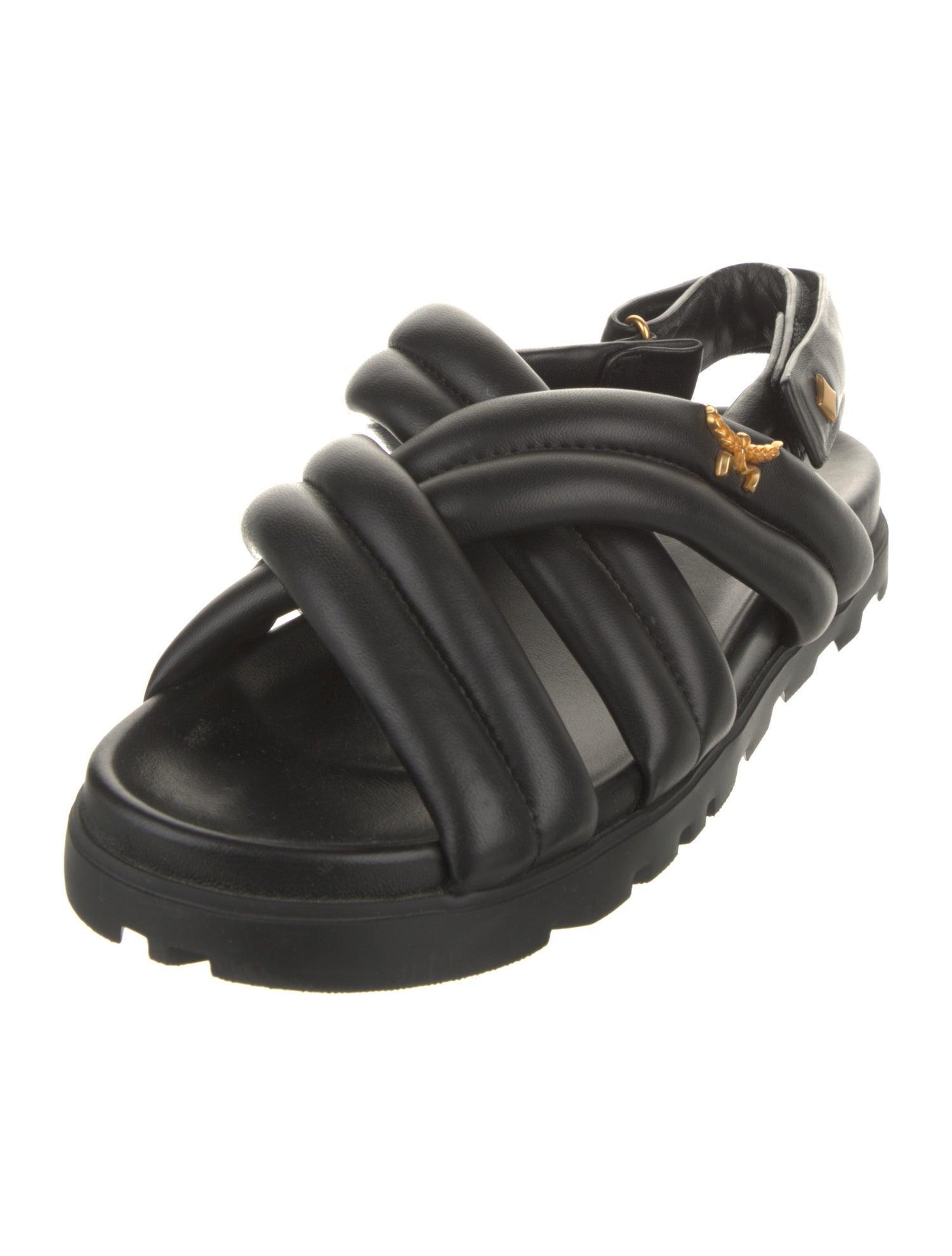 MCM Leather Slingback Sandals