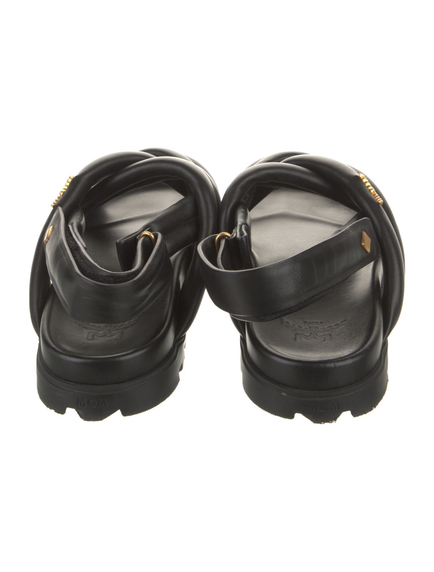 MCM Leather Slingback Sandals
