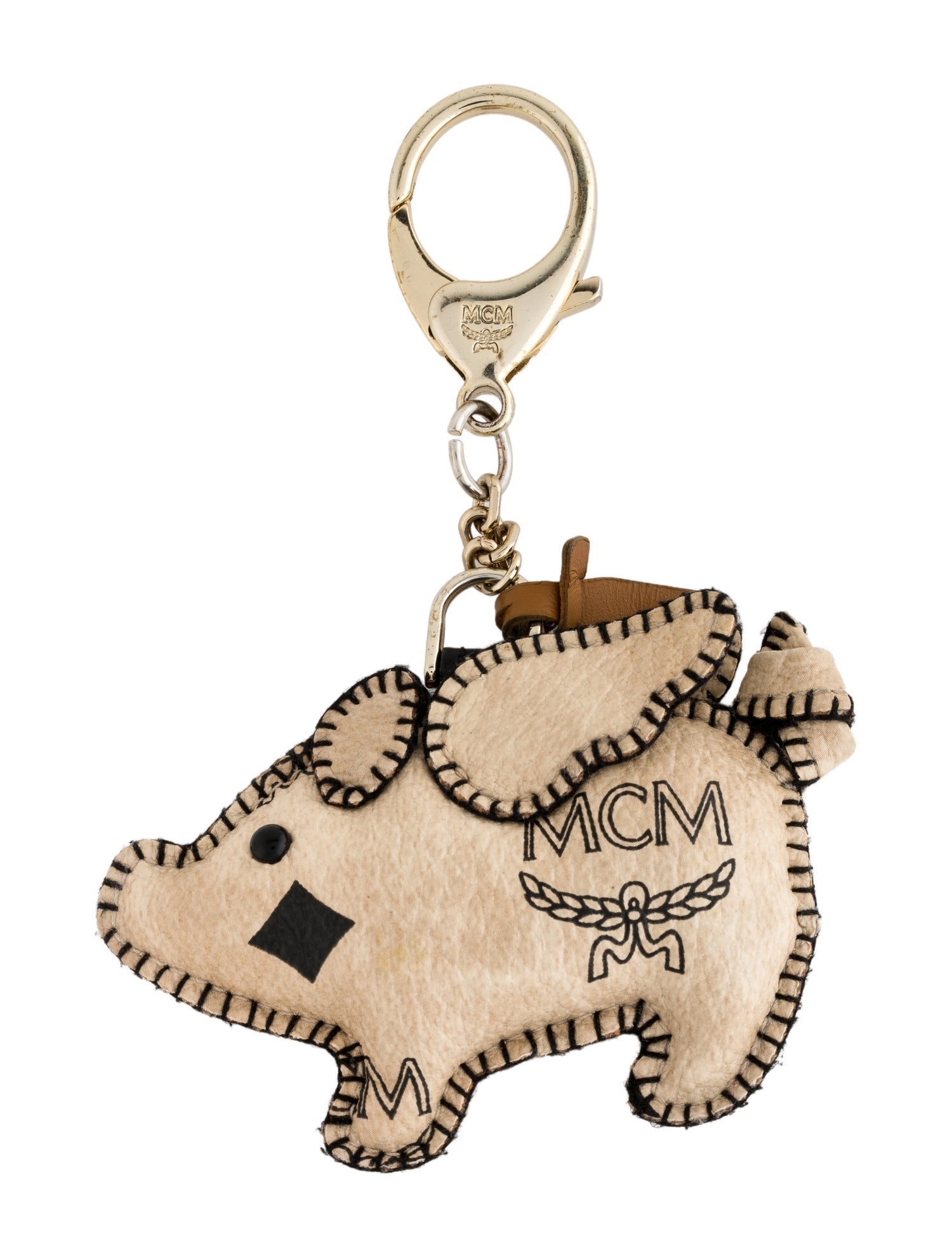 MCM Pig Visetos Bag Charm