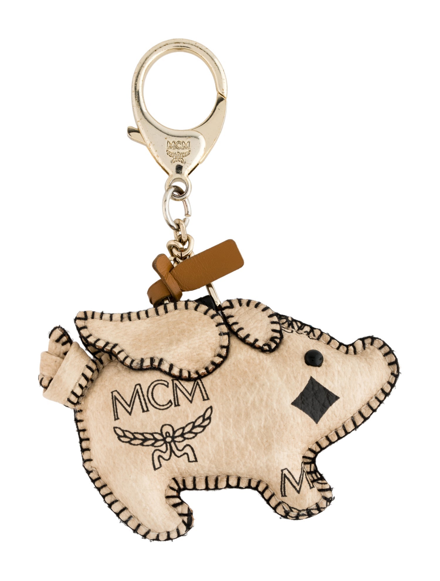 MCM Pig Visetos Bag Charm