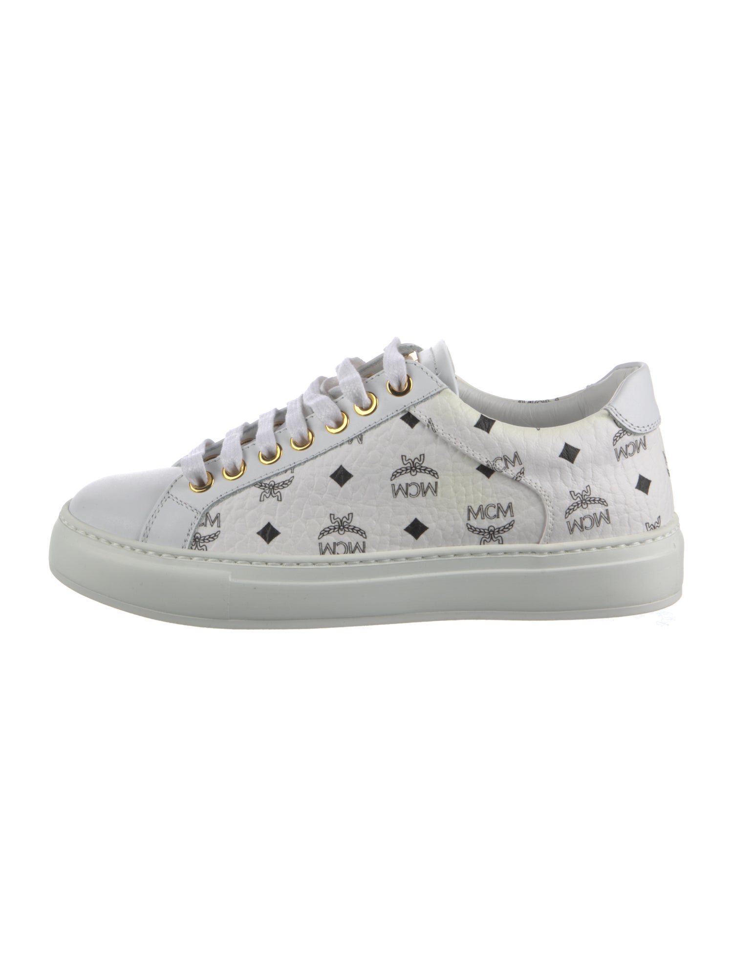MCM Leather Printed Sneakers