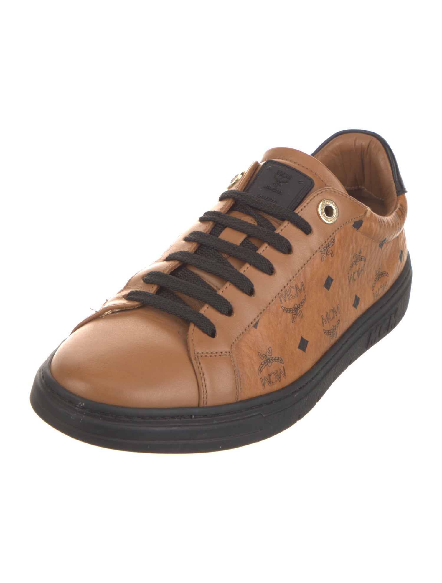 MCM Leather Printed Sneakers