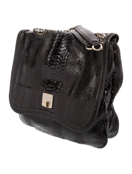 MCM Embossed Leather Top Handle Bag