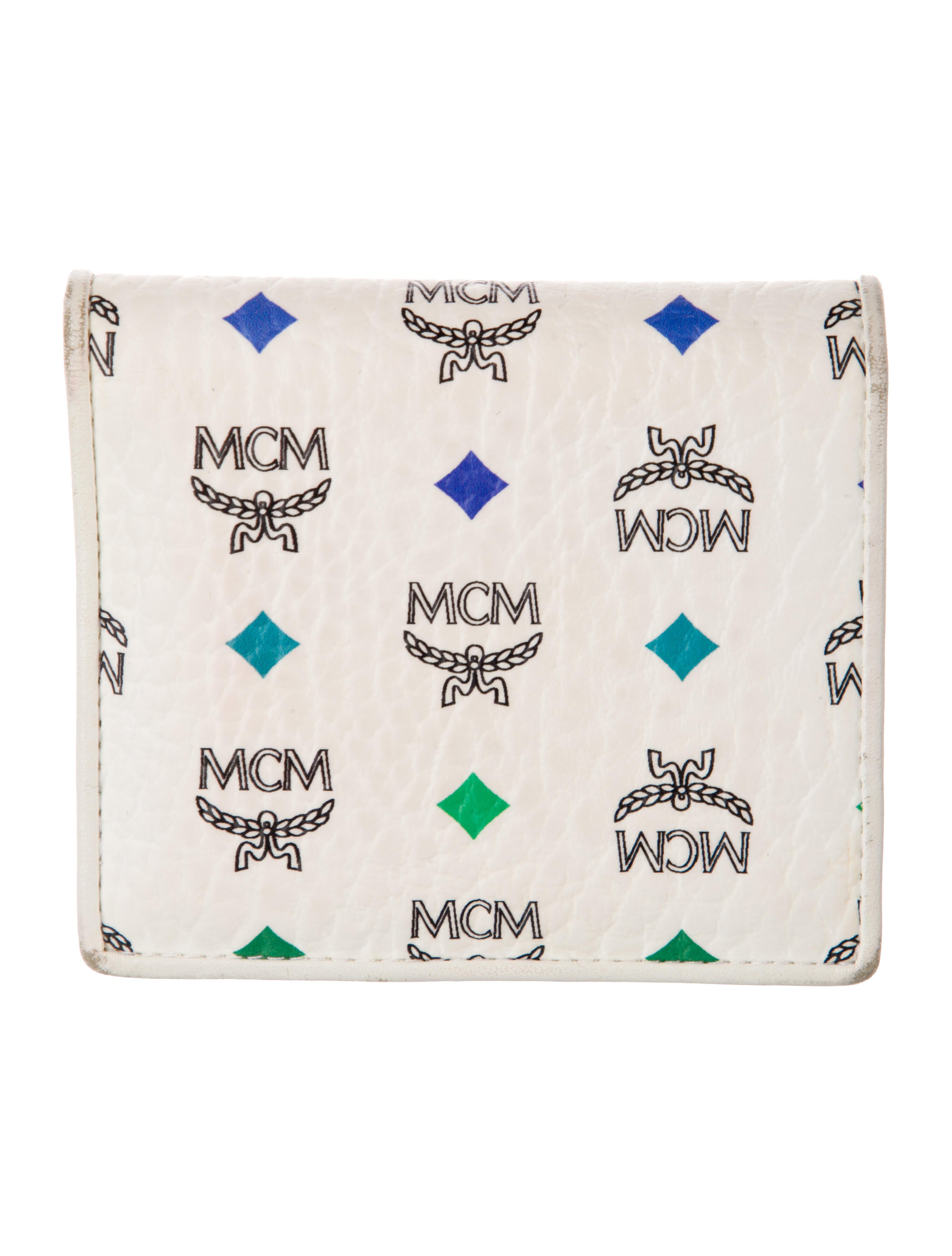 MCM Visetos Leather Bifold Wallet