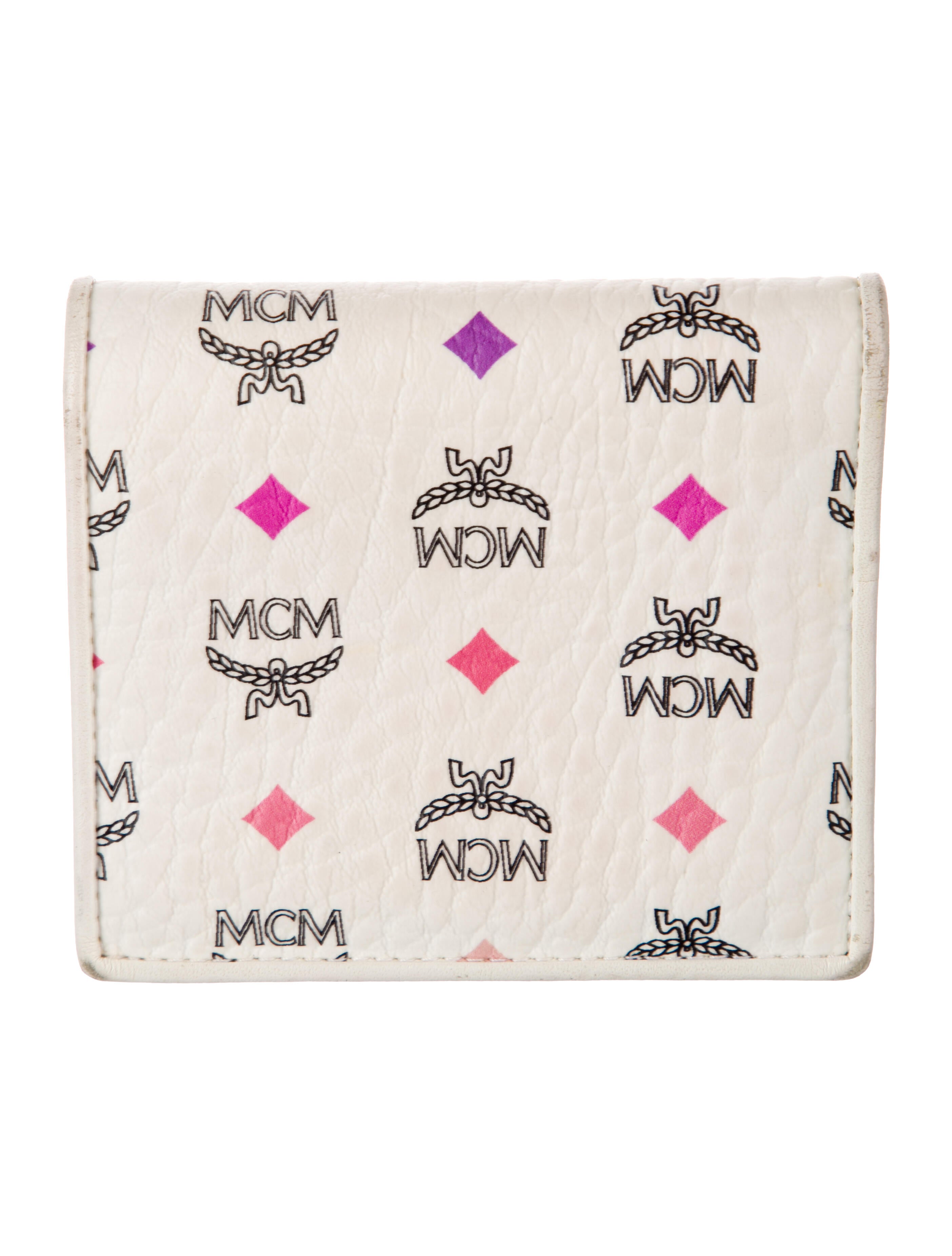 MCM Visetos Leather Bifold Wallet