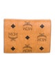 MCM Monogram Pattern Leather Compact Wallet