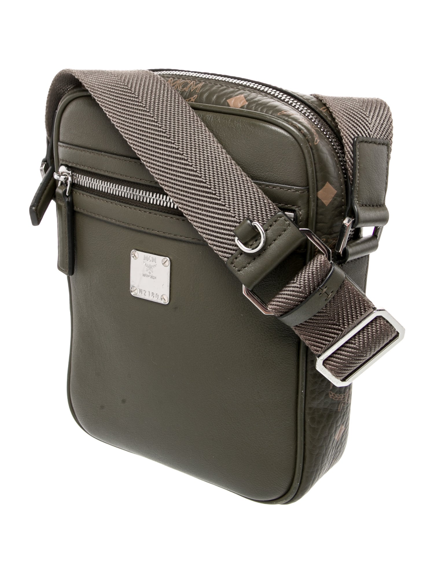 MCM Leather Messenger Bag