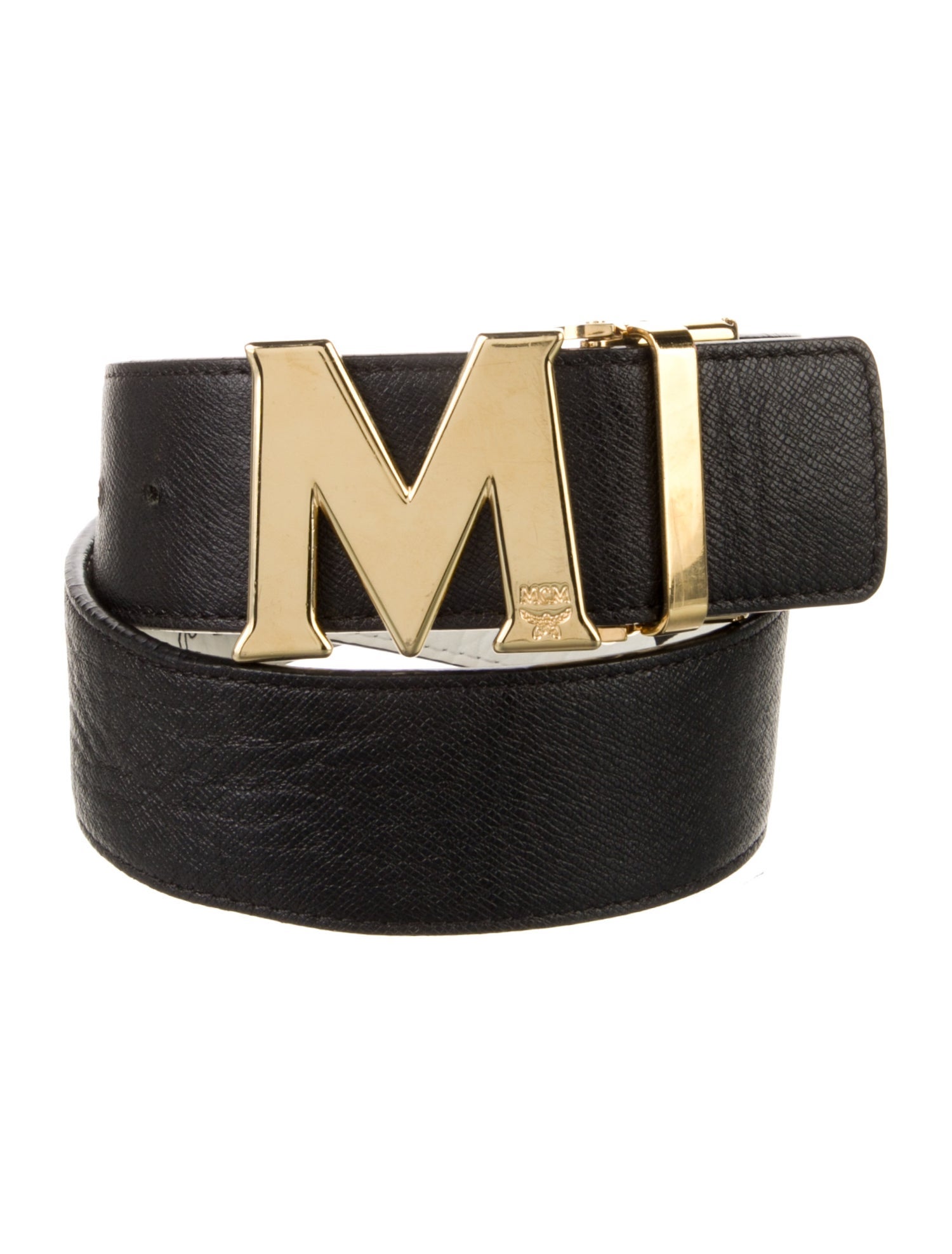 MCM Visetos Reversible Leather Belt