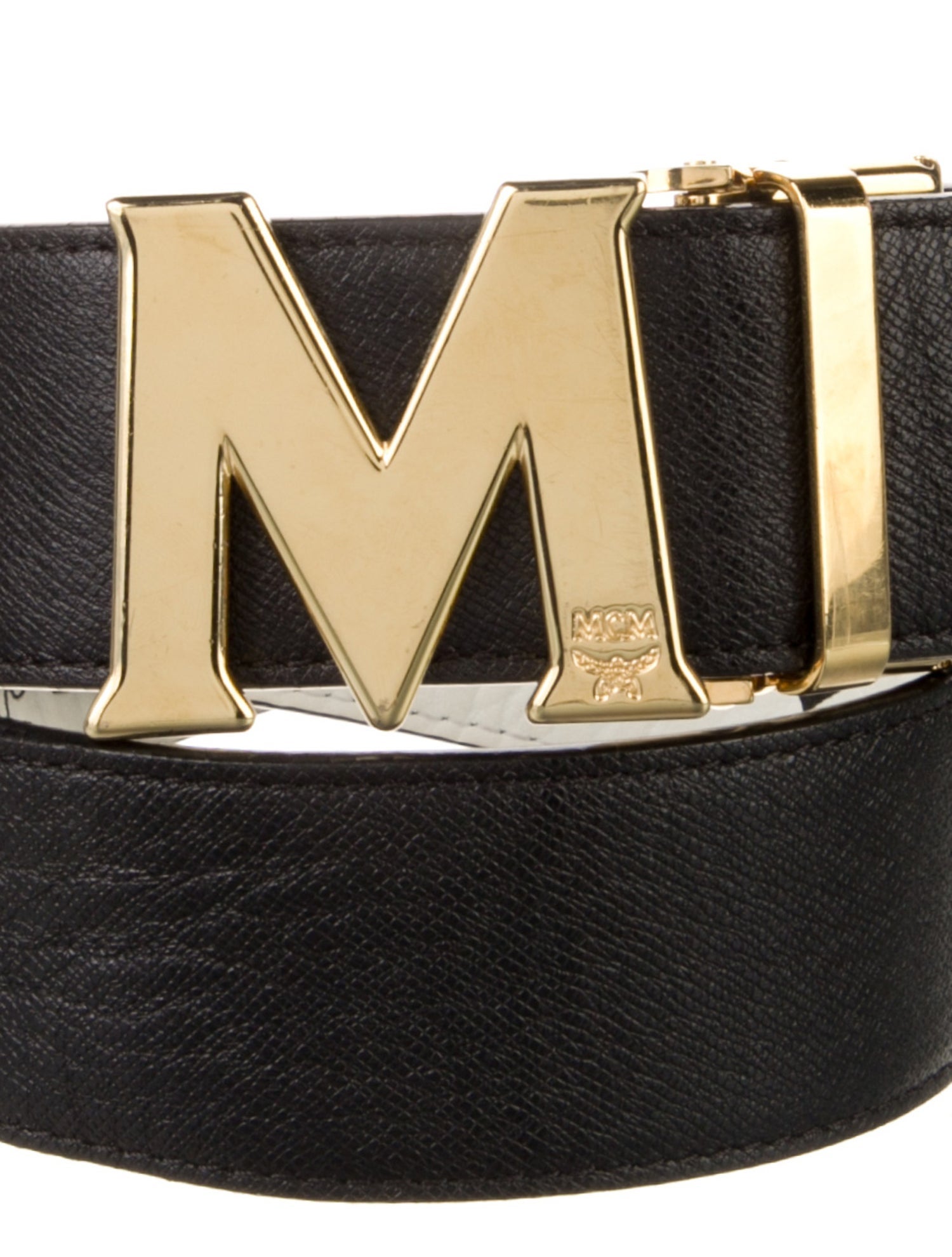 MCM Visetos Reversible Leather Belt