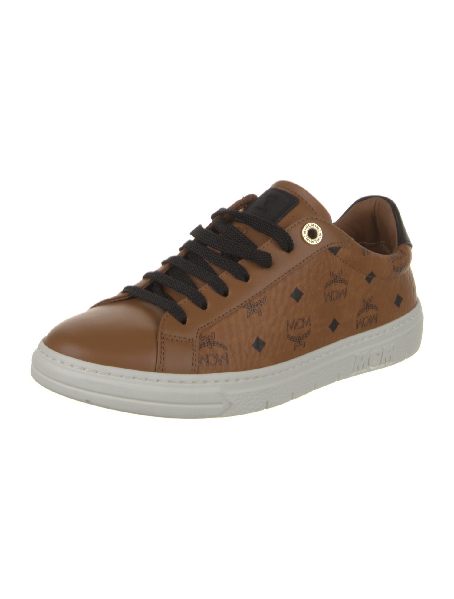 MCM Leather Printed Sneakers